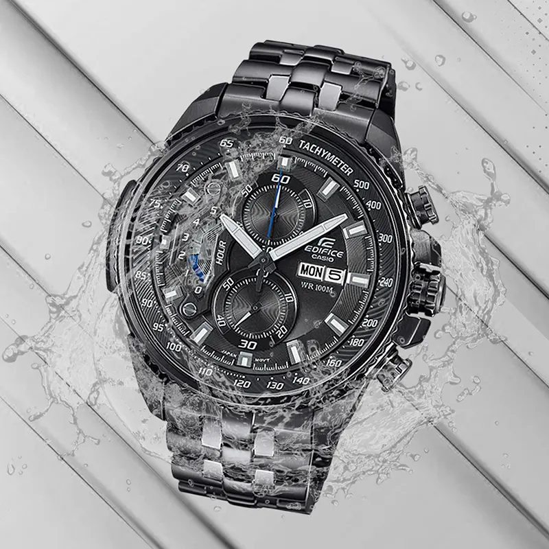 Casio Edifice Grey Dial Men's Watch Sporty Chronograph | EF-558DC-1AV